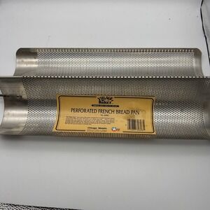 Chicago Metallic Village Baker Perforated French Bread Pan No 608G Tinned Steel